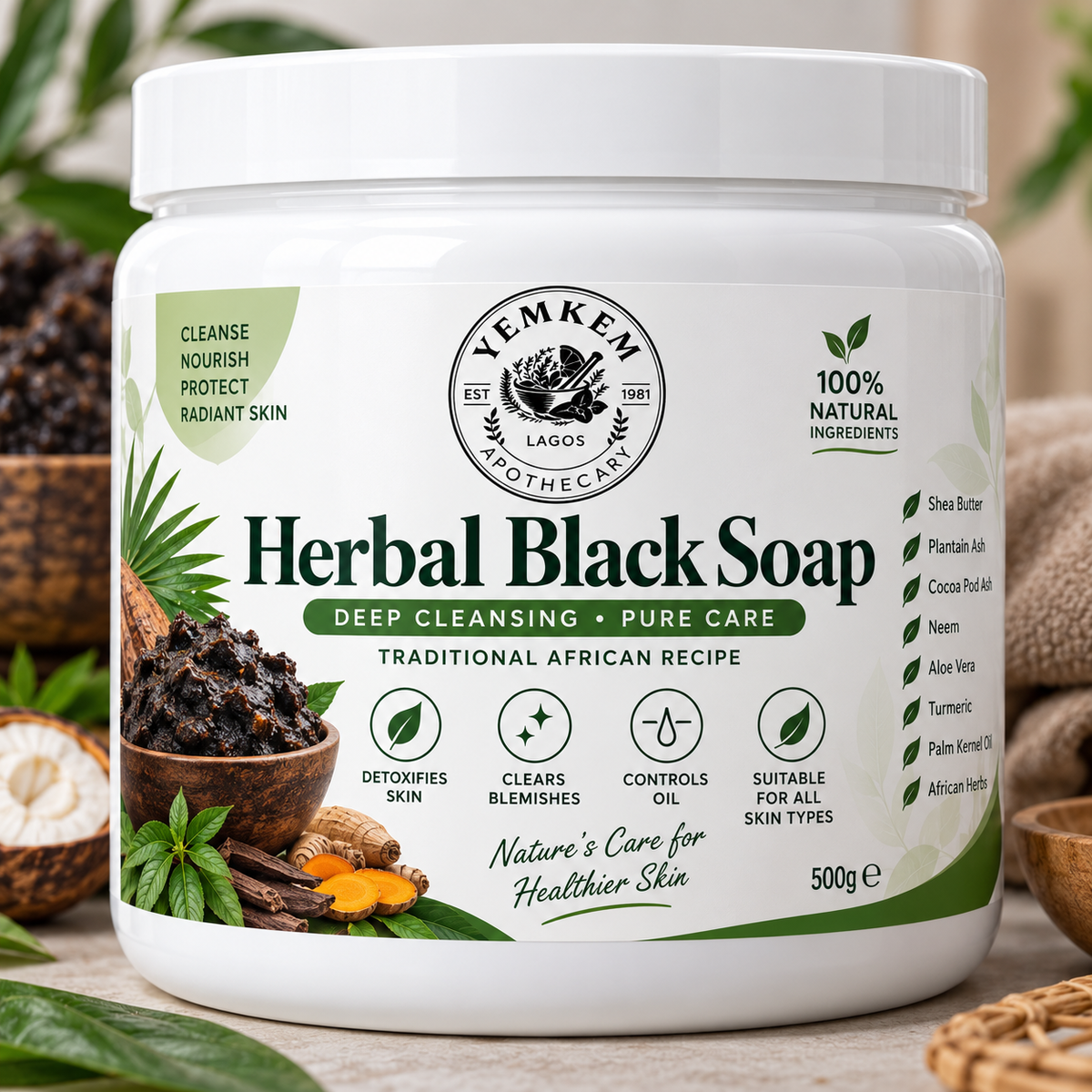 Herbal Black Soap