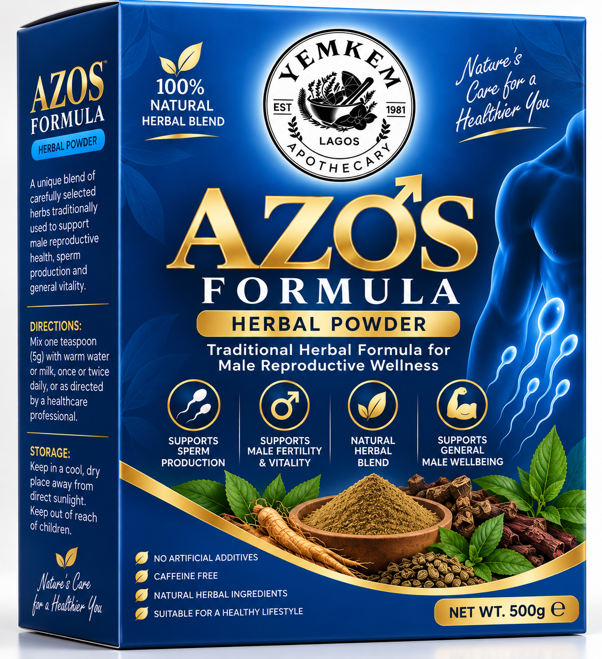 Azos formula- Herbal Male fertility Support Kit